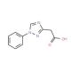 (1-Phenyl-1H-1,2,4-triazol-3-yl)acetic acid - chemical structure image