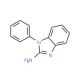 1-phenyl-1H-1,3-benzodiazol-2-amine (CAS 43023-11-6) - chemical structure image