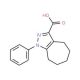 1-phenyl-1H,4H,5H,6H,7H,8H-cyclohepta[c]pyrazole-3-carboxylic acid - chemical structure image