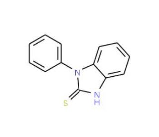 1-Phenyl-1H-benzoimidazole-2-thiol (CAS 4493-32-7) - chemical structure image