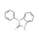 1-Phenyl-1H-benzoimidazole-2-thiol (CAS 4493-32-7) - chemical structure image