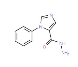 1-phenyl-1H-imidazole-5-carbohydrazide - chemical structure image