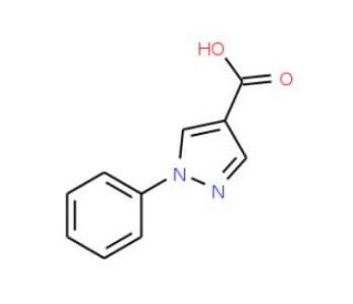 1-Phenyl-1H-pyrazole-4-carboxylic acid (CAS 1134-50-5) - chemical structure image