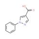 1-Phenyl-1H-pyrazole-4-carboxylic acid (CAS 1134-50-5) - chemical structure image