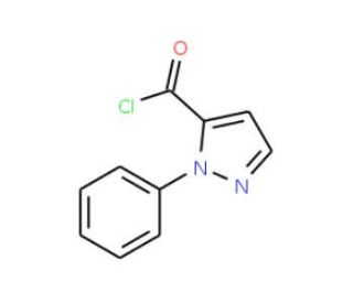 1-Phenyl-1H-pyrazole-5-carbonyl chloride (CAS 423768-37-0) - chemical structure image