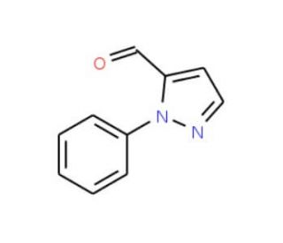 1-Phenyl-1H-pyrazole-5-carboxaldehyde (CAS 132274-70-5) - chemical structure image