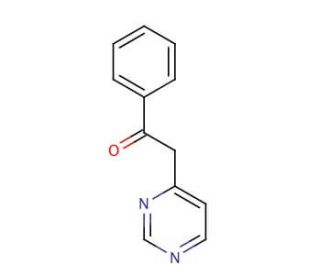 1-Phenyl-2-(4-pyrimidinyl)ethanone (CAS 36912-83-1) - chemical structure image