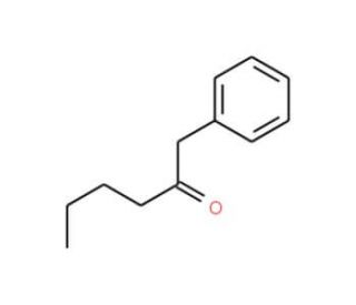 1-Phenyl-2-hexanone (CAS 25870-62-6) - chemical structure image