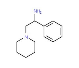 1-Phenyl-2-piperidin-1-yl-ethylamine - chemical structure image