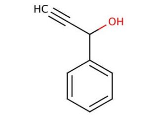 1-Phenyl-2-propyn-1-ol (CAS 4187-87-5) - chemical structure image