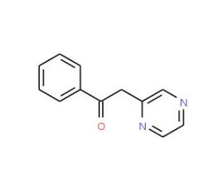 1-Phenyl-2-pyrazin-2-yl ethanone (CAS 40061-45-8) - chemical structure image