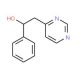 1-Phenyl-2-(pyrimidin-4-yl)ethanol (CAS 36914-71-3) - chemical structure image