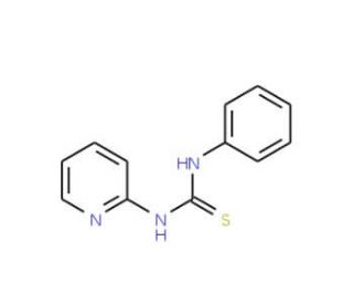 1-Phenyl-3-(2-pyridyl)-2-thiourea (CAS 886-60-2) - chemical structure image