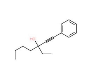1-Phenyl-3-ethyl-1-heptyn-3-ol (CAS 19781-33-0) - chemical structure image