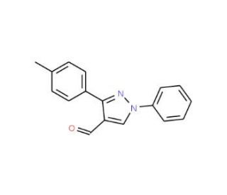 1-Phenyl-3-p-tolyl-1H-pyrazole-4-carbaldehyde (CAS 36640-52-5) - chemical structure image