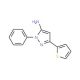 1-phenyl-3-(thiophen-2-yl)-1H-pyrazol-5-amine - chemical structure image