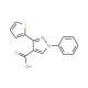 1-Phenyl-3-thiophen-2-yl-1H-pyrazole-4-carboxylic acid - chemical structure image