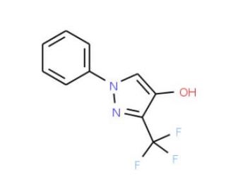1-Phenyl-3-(trifluoromethyl)-1H-pyrazol-4-ol (CAS 119868-24-5) - chemical structure image
