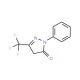 1-Phenyl-3-(trifluoromethyl)-2-pyrazolin-5-one (CAS 321-07-3) - chemical structure image