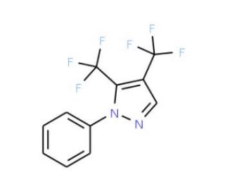 1-Phenyl-4,5-bis-(trifluoromethyl)-1H-pyrazole - chemical structure image