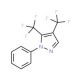 1-Phenyl-4,5-bis-(trifluoromethyl)-1H-pyrazole - chemical structure image