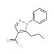 1-phenyl-5-propyl-1H-pyrazole-4-carbonyl chloride (CAS 175137-15-2) - chemical structure image
