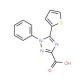 1-phenyl-5-thien-2-yl-1H-1,2,4-triazole-3-carboxylic acid - chemical structure image