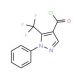 1-Phenyl-5-(trifluoromethyl)-1H-pyrazole-4-carbonyl chloride (CAS 175137-14-1) - chemical structure image