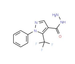1-Phenyl-5-(trifluoromethyl)pyrazole-4-carboxylic acid hydrazide (CAS 175137-32-3) - chemical structure image