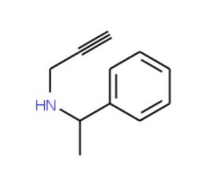 (1-Phenyl-ethyl)-prop-2-ynyl-amine - chemical structure image