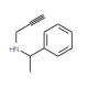 (1-Phenyl-ethyl)-prop-2-ynyl-amine - chemical structure image