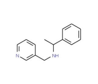 (1-Phenyl-ethyl)-pyridin-3-ylmethyl-amine - chemical structure image