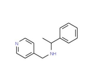 (1-Phenyl-ethyl)-pyridin-4-ylmethyl-amine - chemical structure image