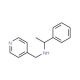 (1-Phenyl-ethyl)-pyridin-4-ylmethyl-amine - chemical structure image