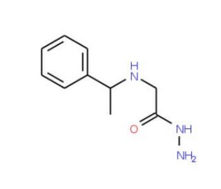 (1-Phenyl-ethylamino)-acetic acid hydrazide (CAS 56720-93-5) - chemical structure image