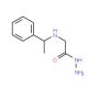 (1-Phenyl-ethylamino)-acetic acid hydrazide (CAS 56720-93-5) - chemical structure image
