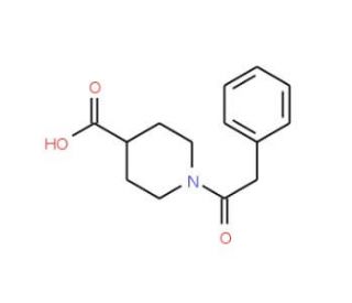 1-Phenylacetyl-piperidine-4-carboxylic acid (CAS 26965-32-2) - chemical structure image