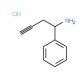 1-Phenylbut-3-yn-1-amine hydrochloride - chemical structure image