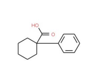 1-Phenylcyclohexanecarboxylic acid (CAS 1135-67-7) - chemical structure image