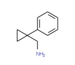 (1-phenylcyclopropyl)methylamine (CAS 935-42-2) - chemical structure image