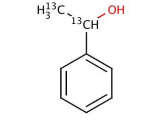 1-Phenylethanol-1,2-13C2 (CAS 285138-87-6) - chemical structure image