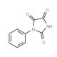 1-phenylimidazolidine-2,4,5-trione (CAS 2211-33-8) - chemical structure image