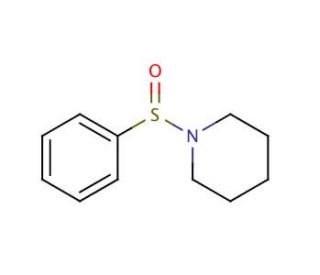 1-(Phenylsulfinyl)piperidine (CAS 4972-31-0) - chemical structure image