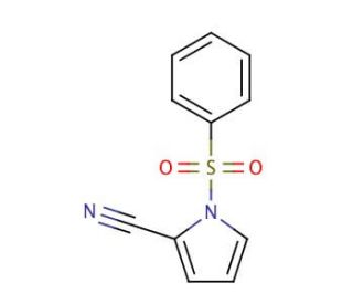 1-(Phenylsulfonyl)-2-pyrrolecarbonitrile (CAS 97188-22-2) - chemical structure image