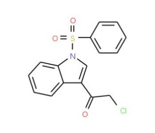 1-Phenylsulfonyl-3-chloroacetylindole (CAS 424789-76-4) - chemical structure image