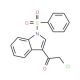 1-Phenylsulfonyl-3-chloroacetylindole (CAS 424789-76-4) - chemical structure image