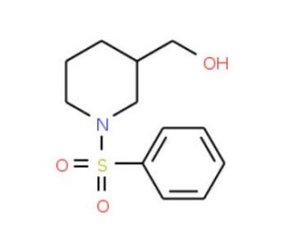 [1-(Phenylsulfonyl)-3-piperidinyl]methanol - chemical structure image