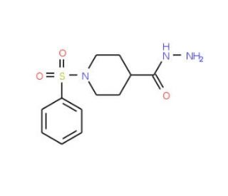 1-(Phenylsulfonyl)-4-piperidinecarbohydrazide - chemical structure image