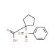 1-(phenylsulfonyl)cyclopentanecarboxylic acid (CAS 134937-34-1) - chemical structure image