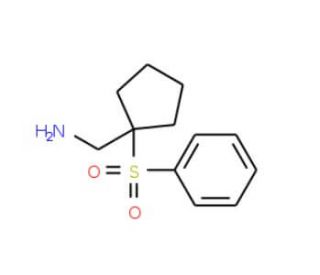[1-(phenylsulfonyl)cyclopentyl]methylamine - chemical structure image
